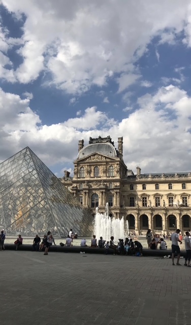 Outside of the Louvre Museum. Photo Credits: Ana Stamatio