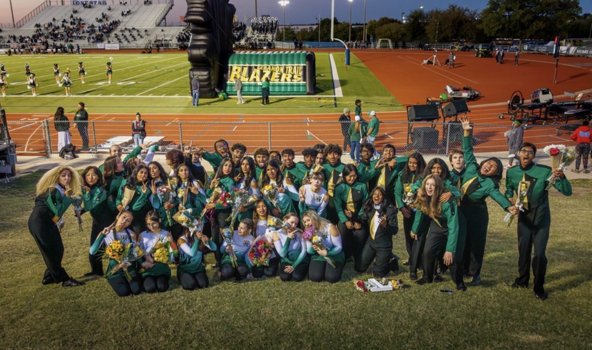 LT Band Seniors at Senior Night 
Credit: Aaron Forester 